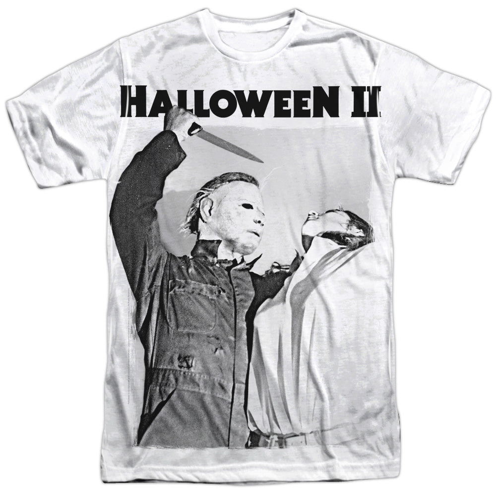 Halloween Ii/serial Serenade - S/s Adult 100% Poly Crew - White - Sm - White