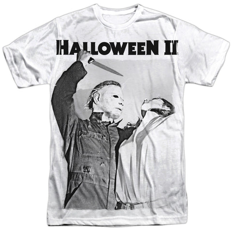 Halloween Ii/serial Serenade - S/s Adult 100% Poly Crew - White - Sm - White