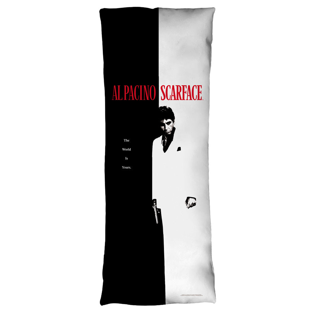 SCARFACE-POSTER - MICROFIBER BODY PILLOW - 18x54