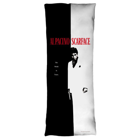 SCARFACE-POSTER - MICROFIBER BODY PILLOW - 18x54