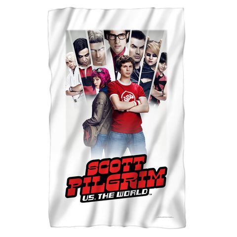 Scott Pilgrim/poster-fleece Blanket-white