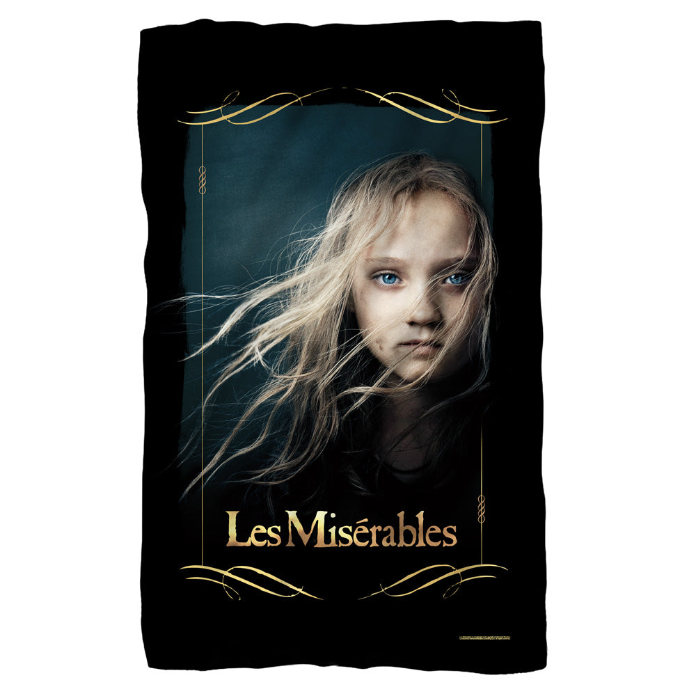 Les Miserables/girl-fleece Blanket-white