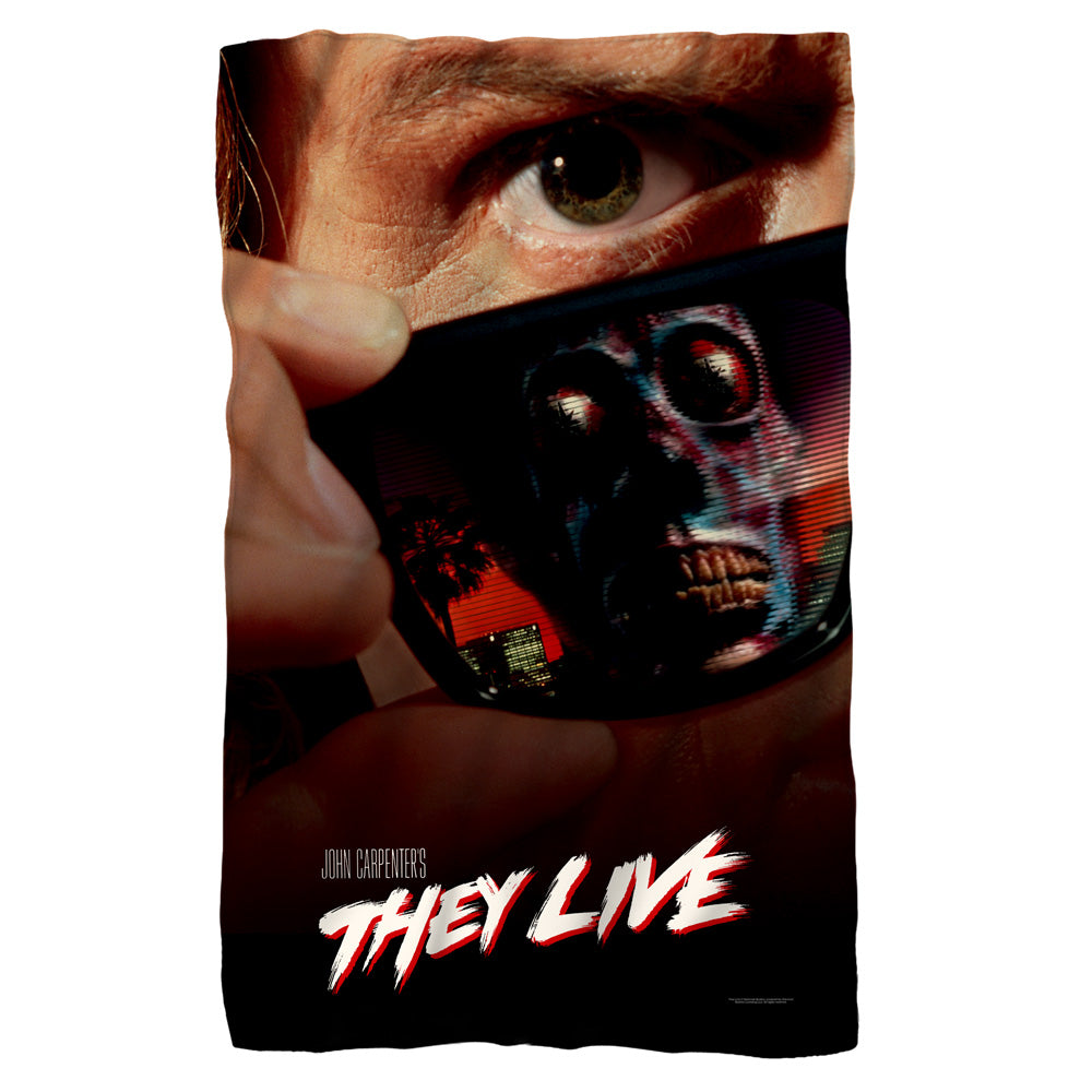 They Live/poster-fleece Blanket-white