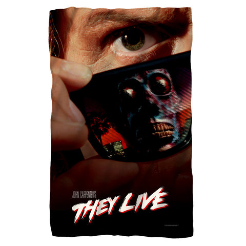 They Live/poster-fleece Blanket-white