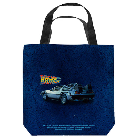 BACK TO THE FUTURE-DELOREAN - TOTE BAG - 16x16
