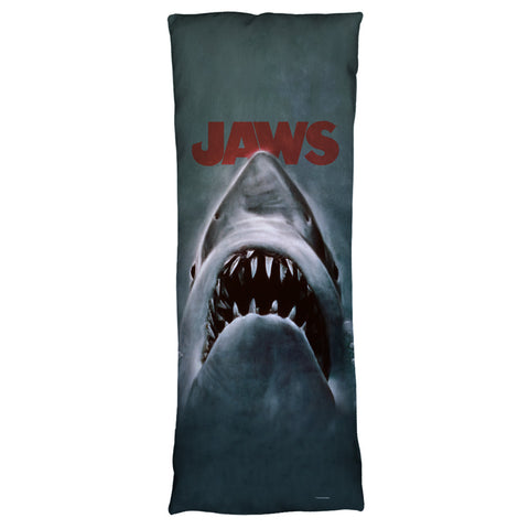 JAWS-SHARK - MICROFIBER BODY PILLOW - 18x54