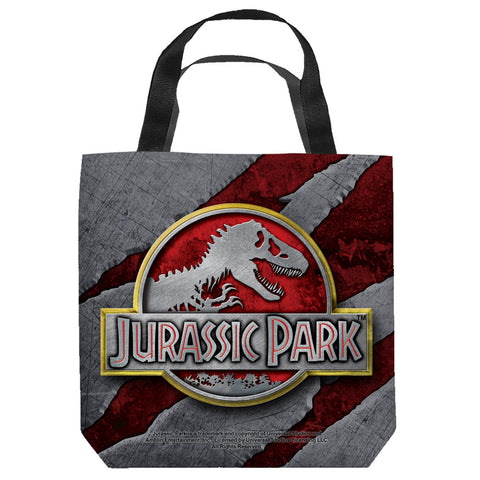 JURASSIC PARK-SLASH LOGO - TOTE BAG - 16x16