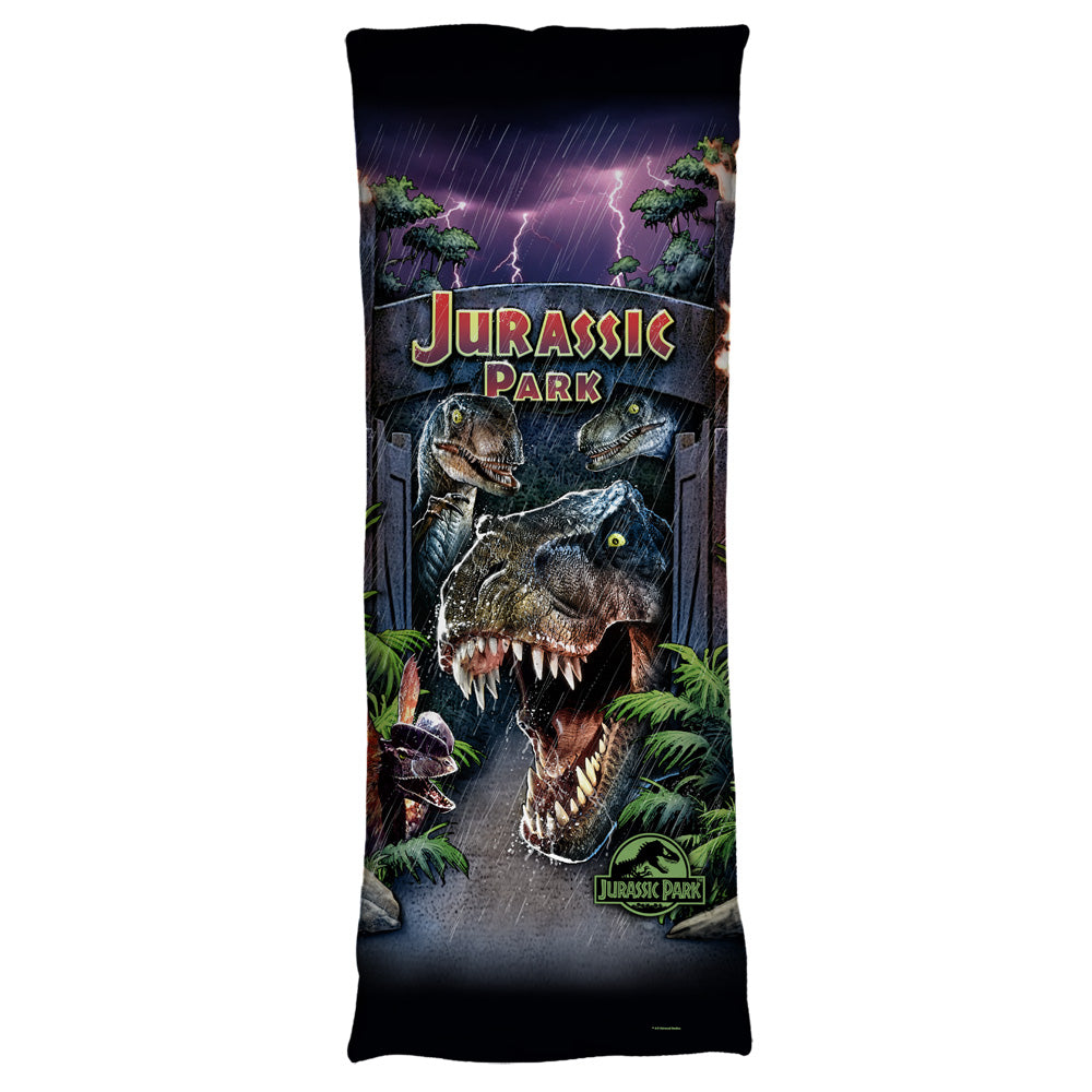 JURASSIC PARK-WELCOME TO THE PARK - MICROFIBER BODY PILLOW - 18x54