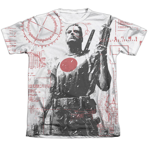 Bloodshot/tactical-adult Poly/cotton S/s Tee-white