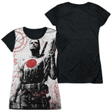 Junior Cap Sleeve 100% Poly Black Back