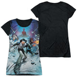 Junior Cap Sleeve 100% Poly Black Back