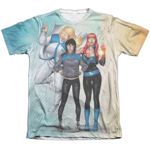 Harbinger/gals Sub-adult Poly/cotton S/s Tee-white