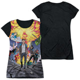 Junior Cap Sleeve 100% Poly Black Back