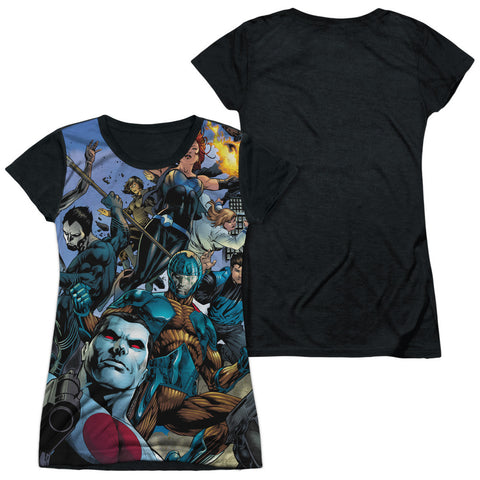 Junior Cap Sleeve 100% Poly Black Back