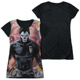Junior Cap Sleeve 100% Poly Black Back