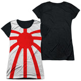 Junior Cap Sleeve 100% Poly Black Back