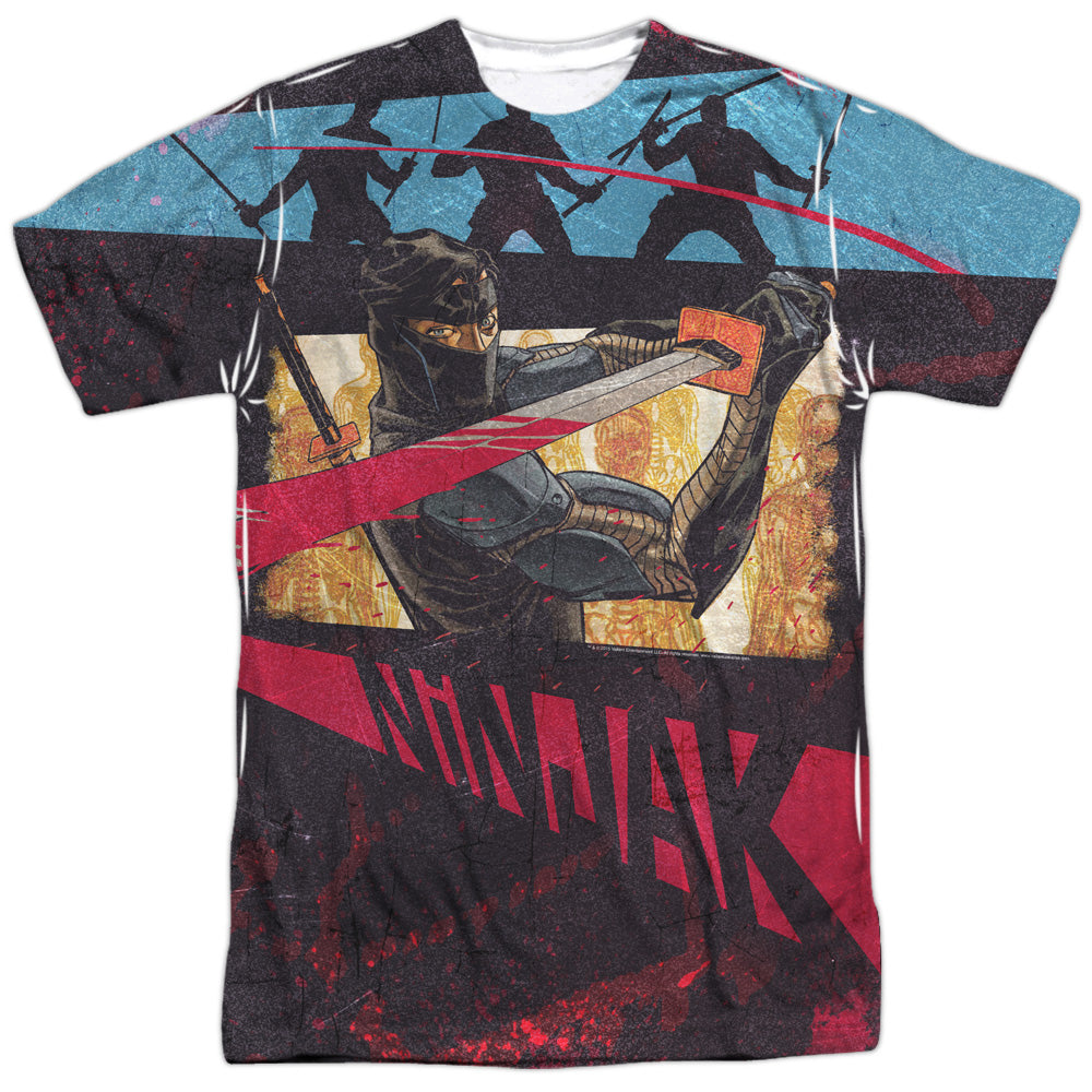 Ninjak/fight-s/s Adult Poly Crew-white