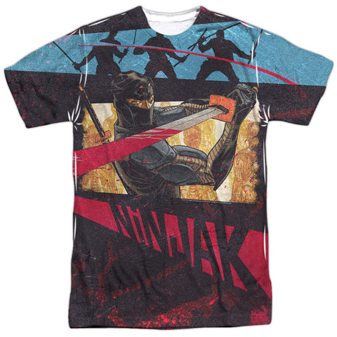 Ninjak/fight-s/s Adult Poly Crew-white