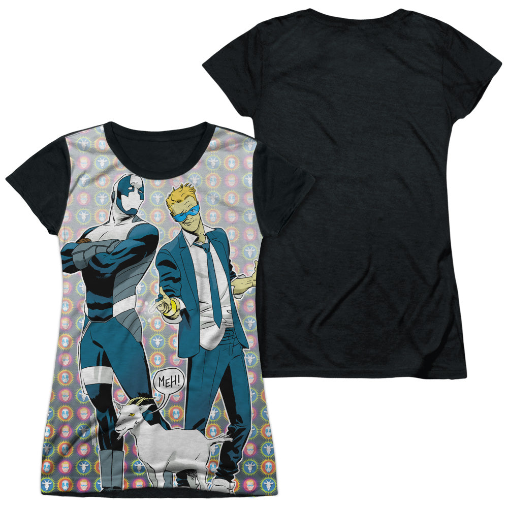 Junior Cap Sleeve 100% Poly Black Back