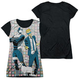 Junior Cap Sleeve 100% Poly Black Back