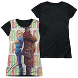 Junior Cap Sleeve 100% Poly Black Back