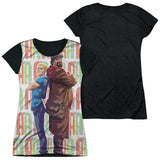 Junior Cap Sleeve 100% Poly Black Back