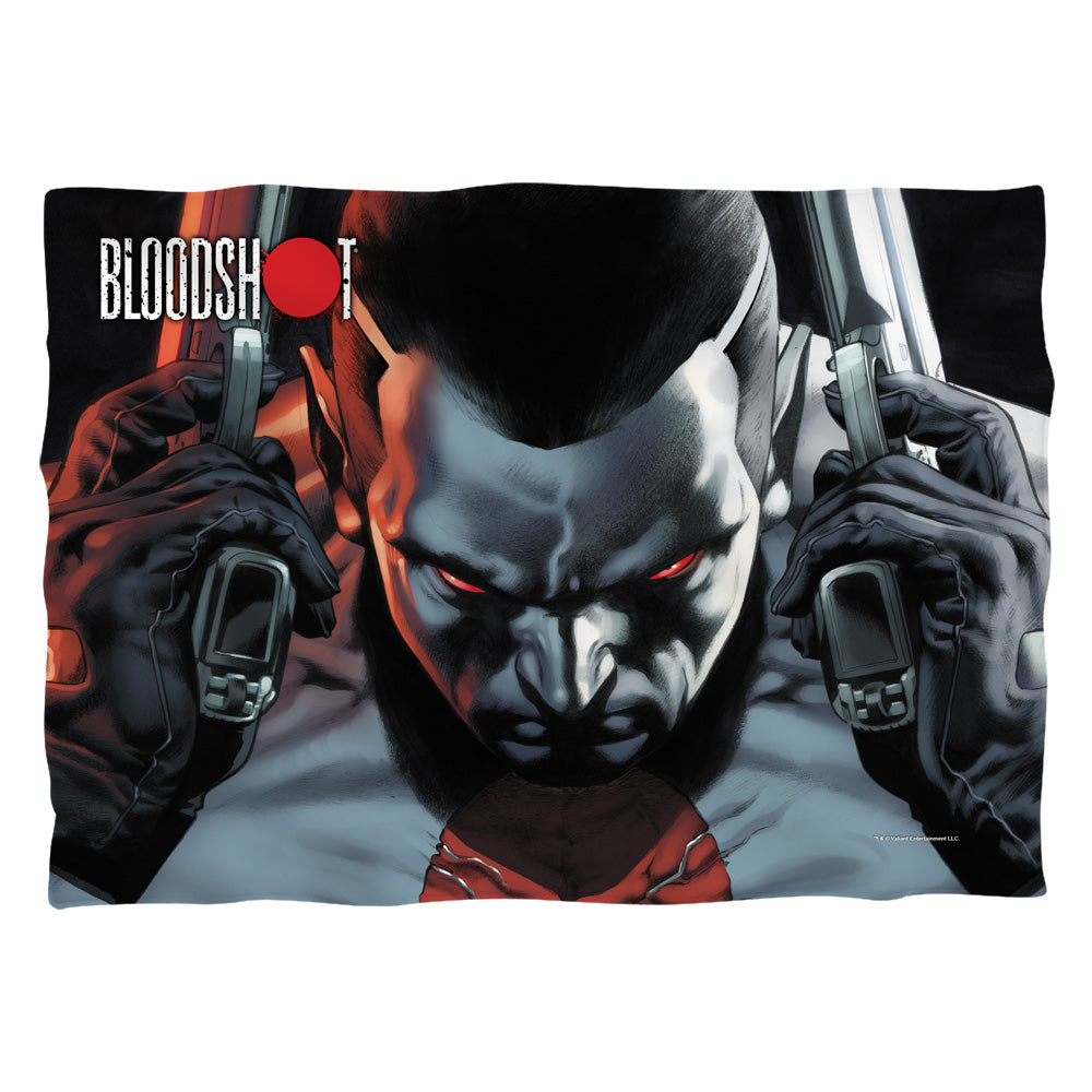 Bloodshot/guns Drawn (front/back Print)-pillow Case-white