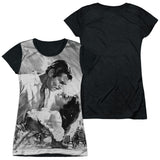 Junior Cap Sleeve 100% Poly Black Back