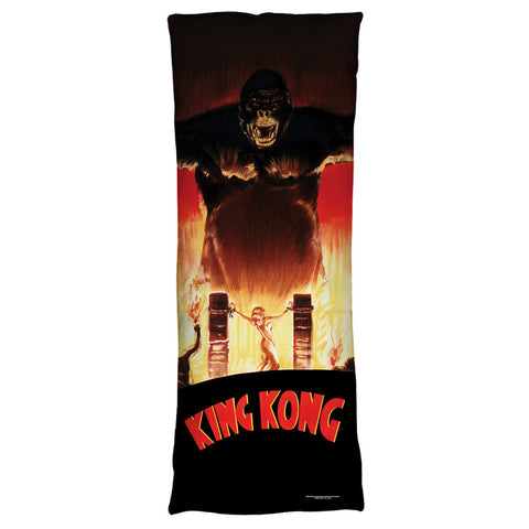 KING KONG-AT THE GATES - MICROFIBER BODY PILLOW - 18x54