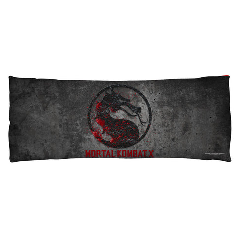 MORTAL KOMBAT X-STONE LOGO - MICROFIBER BODY PILLOW - 18x54