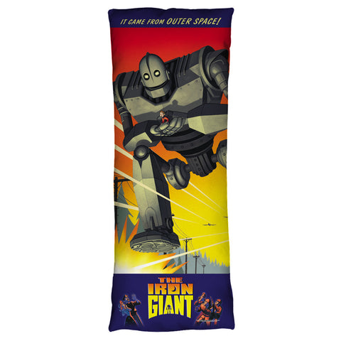 IRON GIANT-IT CAME FROM SPACE - MICROFIBER BODY PILLOW - 18x54