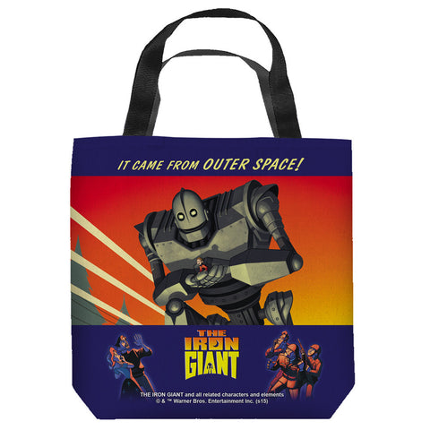 IRON GIANT-IT CAME FROM SPACE - TOTE BAG - 13x13