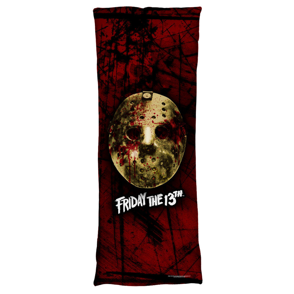 FRIDAY THE 13TH-BLOODY MASK - MICROFIBER BODY PILLOW - 18x54