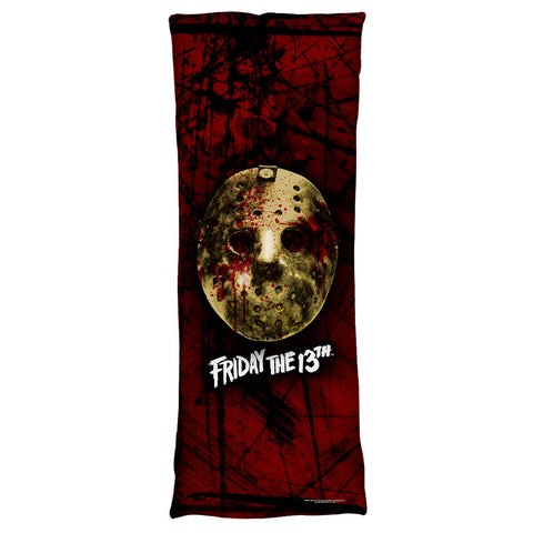 FRIDAY THE 13TH-BLOODY MASK - MICROFIBER BODY PILLOW - 18x54