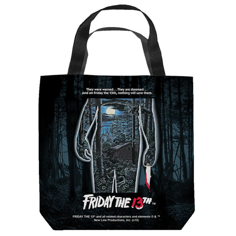FRIDAY THE 13TH-POSTER - TOTE BAG - 9x9