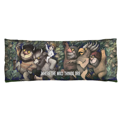 WHERE THE WILD THINGS ARE-WILD RUMPUS DANCE - MICROFIBER BODY PILLOW - 18x54