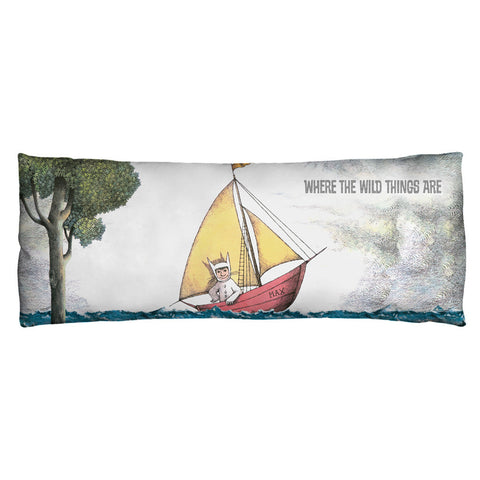 WHERE THE WILD THINGS ARE-MAX'S BOAT - MICROFIBER BODY PILLOW - 18x54