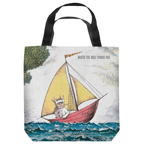 WHERE THE WILD THINGS ARE-MAX'S BOAT - TOTE BAG - 18X18