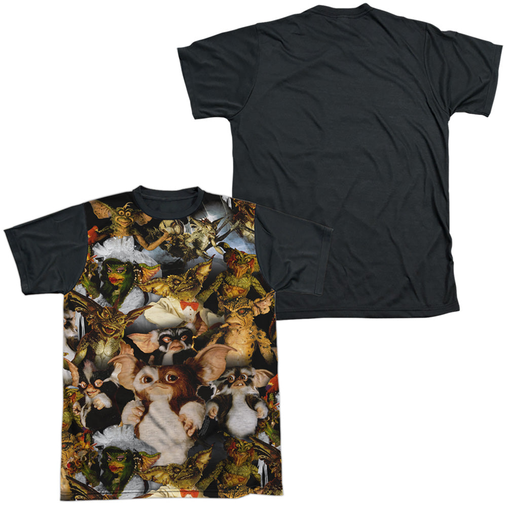 Gremlins 2/pack Of Gremlins-s/s Adult White Front Black Back  -white