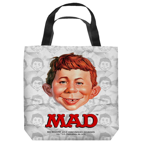 MAD-ALFRED HEAD - TOTE BAG - 13x13