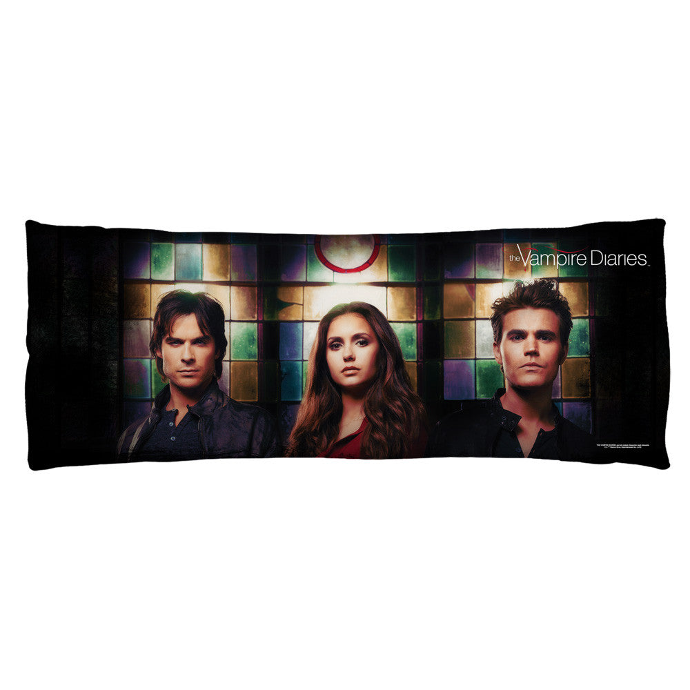 VAMPIRE DIARIES-STAINED GLASS - MICROFIBER BODY PILLOW - 18x54