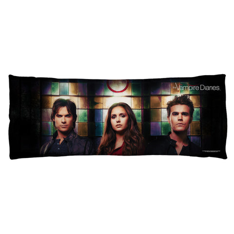 VAMPIRE DIARIES-STAINED GLASS - MICROFIBER BODY PILLOW - 18x54