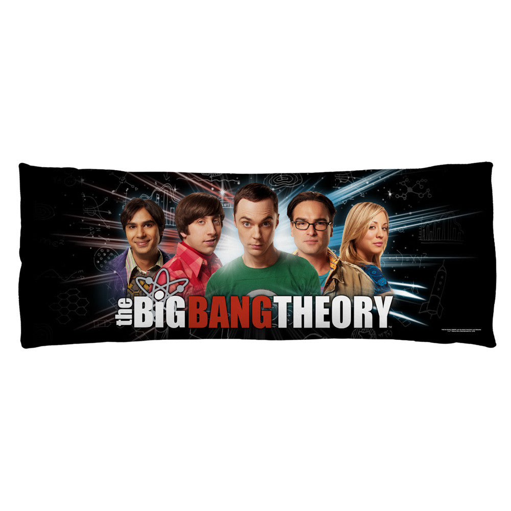 BIG BANG THEORY-GROUP SPARK - MICROFIBER BODY PILLOW - 18x54