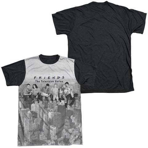 Friends/friends Lunch Break-s/s Adult White Front Black Back  -white