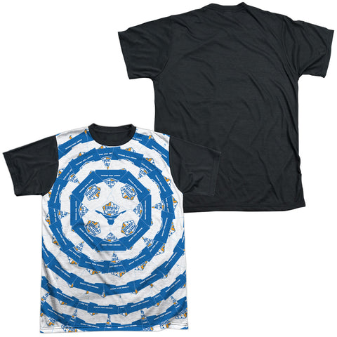 Adult Regular Fit Short Sleeve 100% Poly Black Back