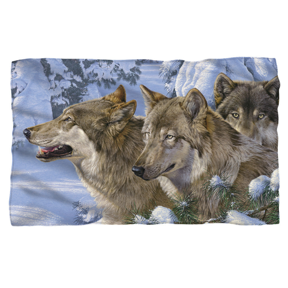Wild Wings/winters Warmth 2-woven Throw-white