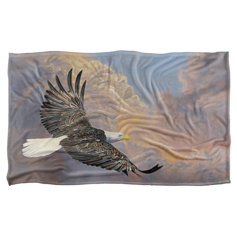 Wild Wings/majestic 2-silky Touch Blanket-white