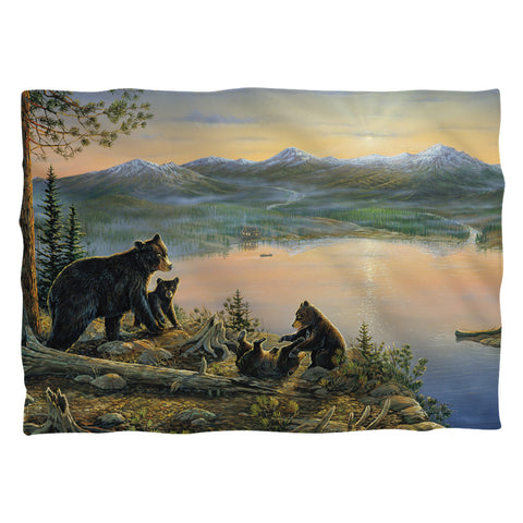 Wild Wings/serenity At Twilight 2 (front/back Print)-pillow Case-white