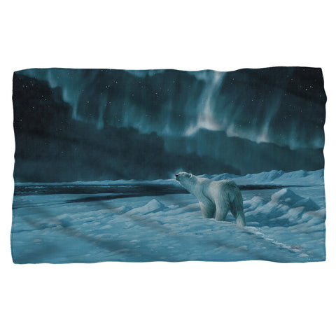 Wild Wings/polar Night Light 2-woven Throw-white