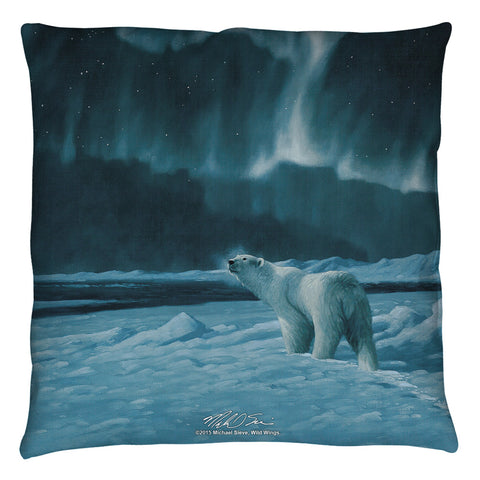 Wild Wings/polar Night Light 2 - Throw Pillow